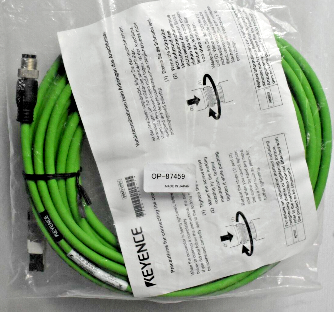 Keyence OP87459 Cable (M12 4pin / RJ45) 10m New eBay