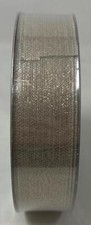1.5 " X 50 Yds Premium Wired Holiday Ribbon Beige with Gold Shimmer - Mega Roll