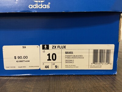 Adidas Men's Original ZX FLUX Size 10 Multi-Colored S81651 | eBay