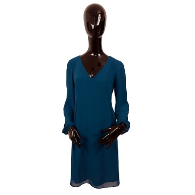 INC International Concepts Poseidon Blue Midi Dress Women s Small NWT
