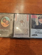 Willie Nelson Cassette Lot. Waylon  Willie, Best Of Willie Nelson, Half Nelson.