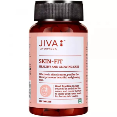 Jiva Ayurveda SKIN-FIT Tablets (120tab) Herbal Ayurvedic Skin Wellness
