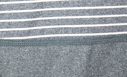AVIA Casual Sport Knit Top Long Sl Dark Gray White Stripes / Solid Plus 3XL #03 - Picture 3 of 8