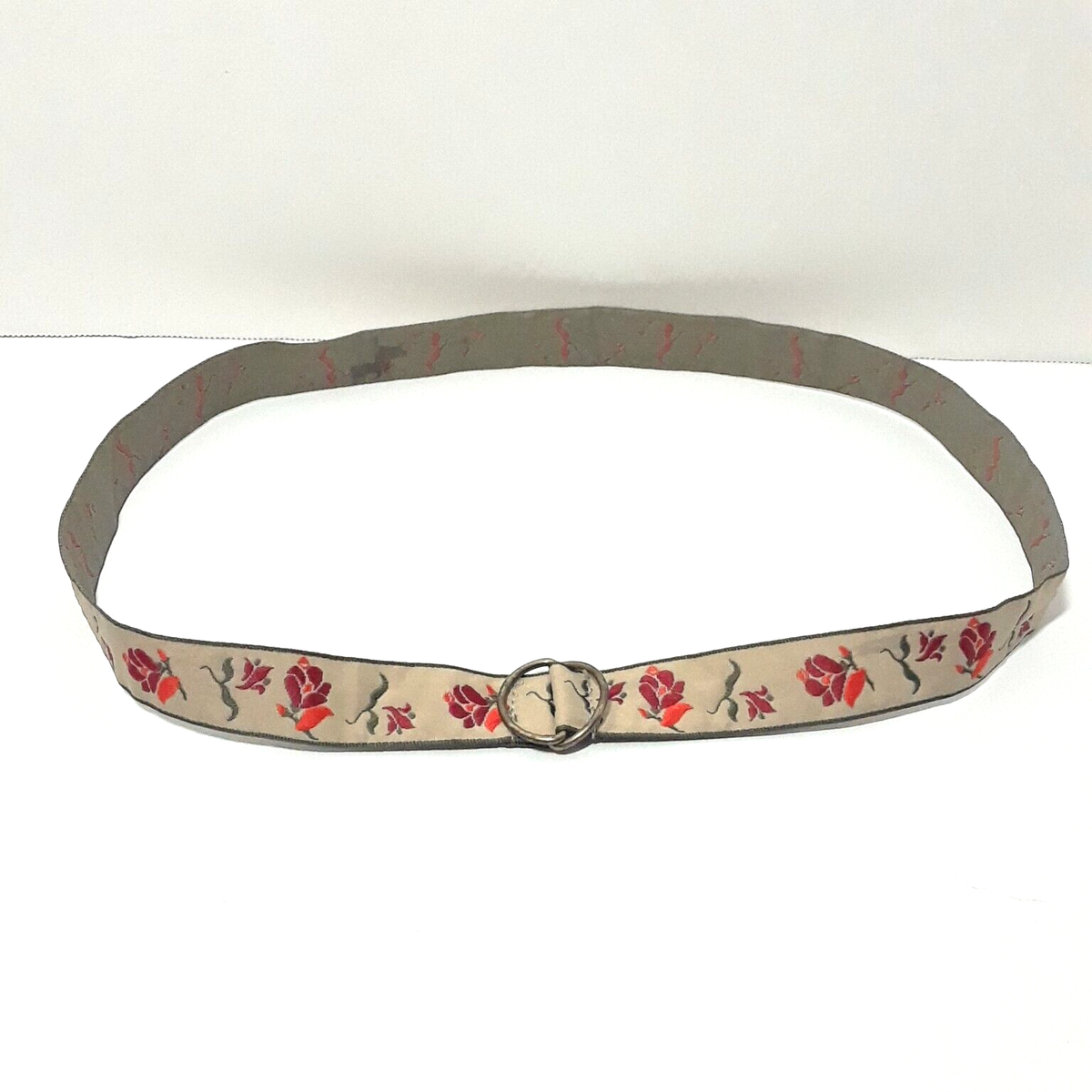 4859 Cotton Jacquard Floral Designer Waist Belt Fashion Vintage Vintage Jacquard Belt With Beige Floral Pattern, Y2K 90s - Etsy main image 2