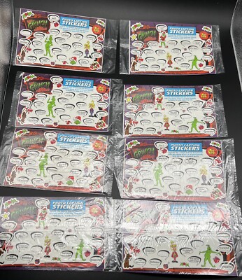 A Lot Of 8 Sealed How The Grinch Stole Christmas Photo Caption Stickers