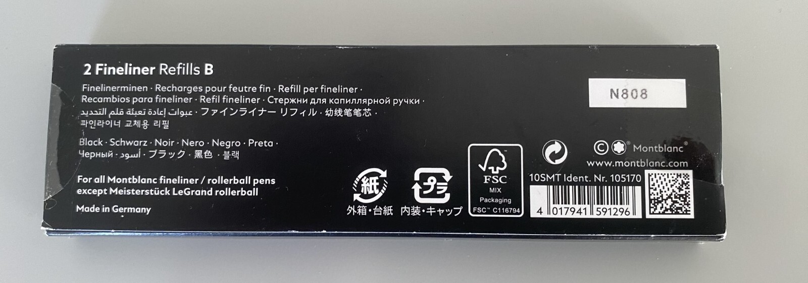 Mont Blanc Pen and Pencil Set plus 2 refill cartridges and 3 refill