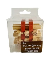 Wood Brain Teaser Puzzle Classic Games