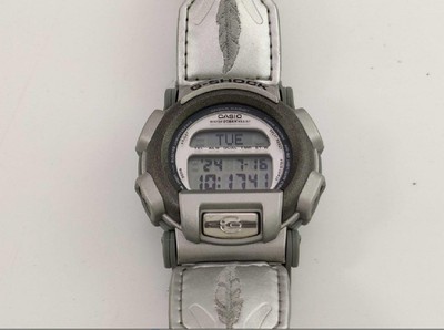 Casio G-Shock DW-008 1662 Gray Resin Watch 44.3mm Face 20mm Belt  
