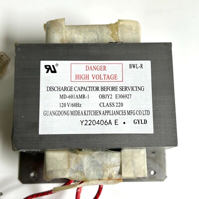 OEM High Voltage Transformer MD-601AMR-1 Kenmore/Sharp/GE/LG/Insignia Microwaves