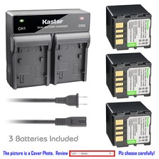 Kastar Battery AC Rapid Charger for JVC BN-VF714 GZ-MG50AH GZ-MG50AS GZ-MG50E