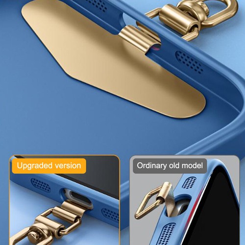 Phone Lanyard Patch 360° Rotatable Phone Clip Lanyard Replacement Metal Gasket - 第 7/62 張圖片