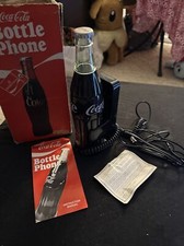 1983 Vintage COCA-COLA Coke Bottle Shaped Corded Phone Telephone w/Wall Mount