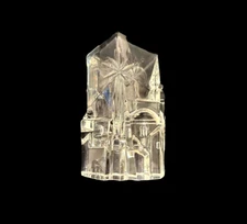Vintage Gallery Originals 1984 Full Lead Crystal Bethlehem Sculpture for Avon