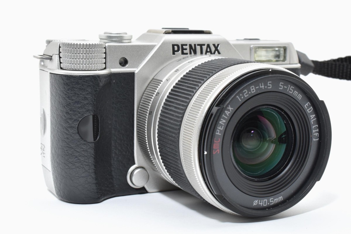 PENTAX Q10 w/02 Standard Lens Kit Silver Shutter Count 1131 [EXC