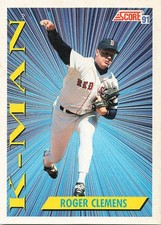 7 Card Vintage Lot Roger Clemens Score Topps FleerUpper Deck Great For $ Bins