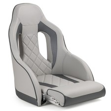 Northcaptain High Back Captain Seat For Boats Pontoon Chairlight Greycharcoal