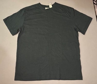 L.L. Bean Kids T-Shirt Size Youth Large 14/16 Dark Green 100% Cotton Basic Solid