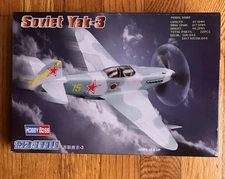 HOBBY BOSS 1/72 SOVIET YAK-3 Model Kit #80255 (comp w/ extras)