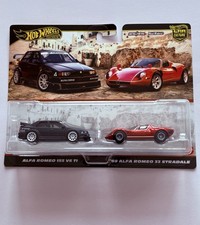 Hot Wheels Premium Alfa Romeo 155 V6 TI and '69 Alfa Romeo 33 Stradale 2 Pack