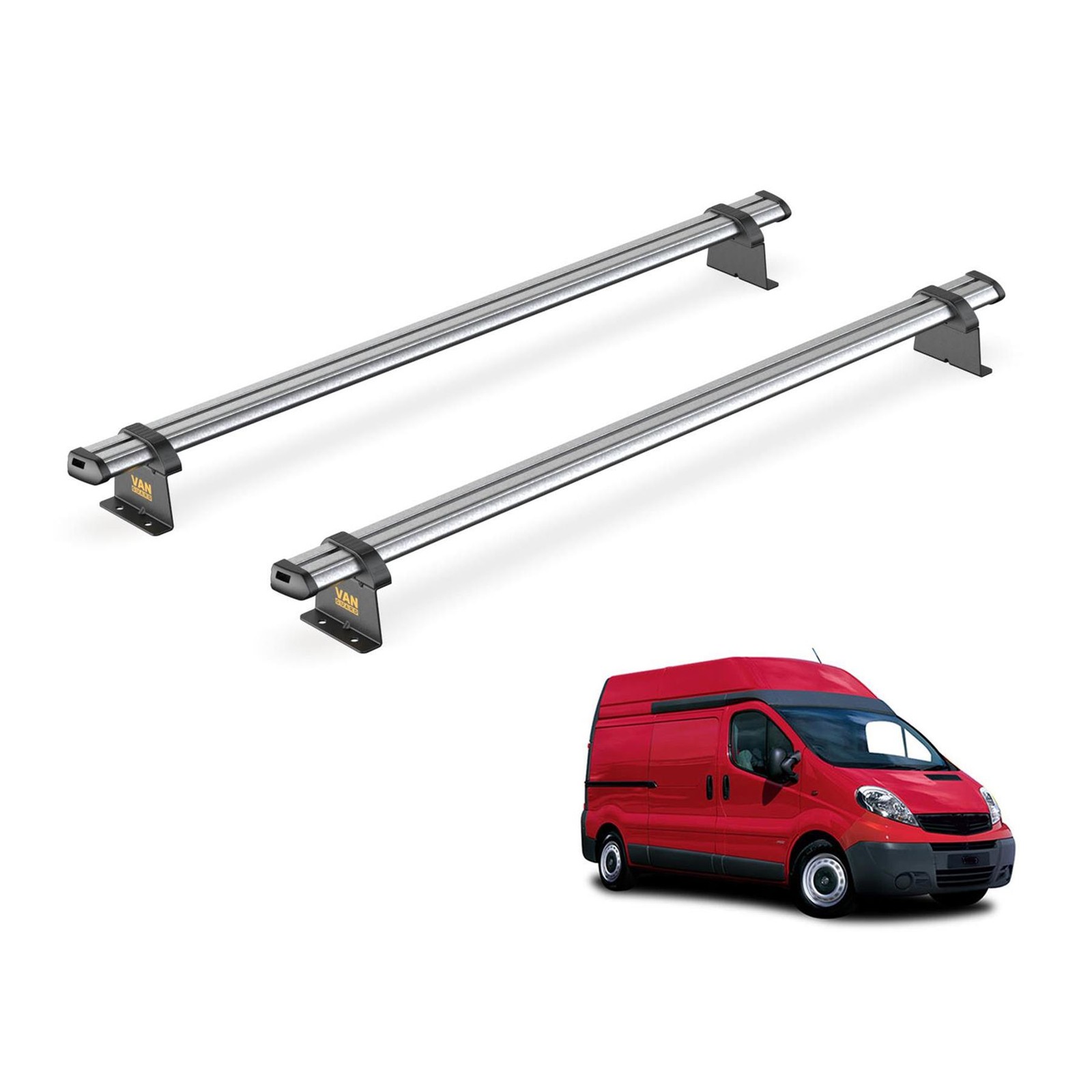 Renault Trafic Roof Rack for 2001-2014 High Roof 2x Roof Bars Van Guard Trade