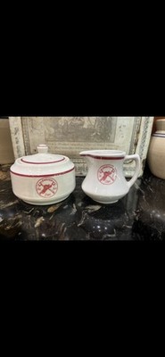 VTG Tepco Restaurant Ware Fire Department Cream & Sugar Set