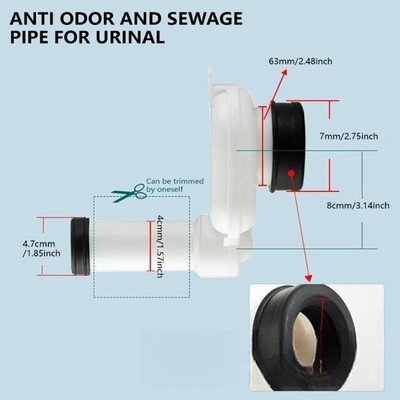 Sturdy PP Urinal Sewage Pipe Ensuring Clean and Odor Washrooms Accessory