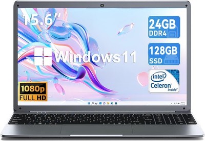 SGIN X15S 15.6 Zoll Laptop  Intel N5095 24GB DDR4 128GB SSD Windows11 HOME