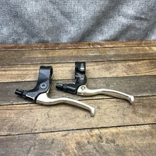 Vintage Dia-Compe Japan Brake Levers Pair Silver Black Alloy 80s 90s MTB BMX