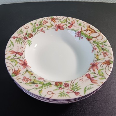 Set Of 4 Queens ''Monkey Business'' 8 1/2'' Soup/cereal Bowls