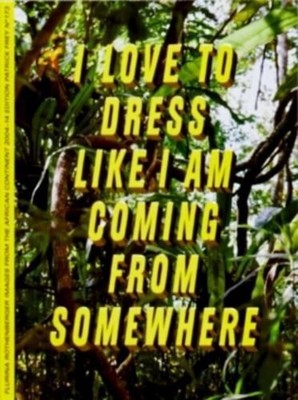 I Love to Dress Like I am Coming from Somewhere by Flurina Rothenberger (English