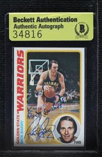 BAS 1978-79 Topps Rick Barry #60 Authentic Auto HOF ow6