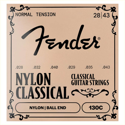 Fender 130 Nylon Classical | Medium Tension | Konzert-Gitarren-Saiten | Ball-End