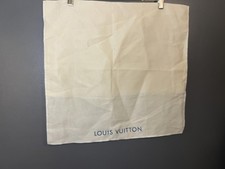 Louis Vuitton Dust Bag Beige Logo Cloth Storage Cover Fabric Square Large
