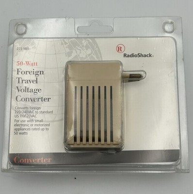 Vintage RadioShack 50W Foreign Travel Voltage Converter 220/240VAC to US 110/120