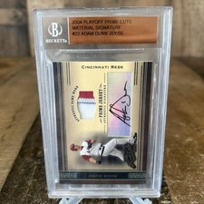 2004 Playoff Prime Cuts Adam Dunn #22 Material Signature Jsy / 50
