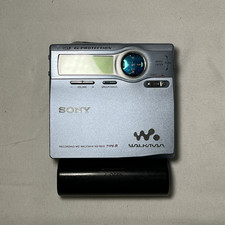 Sony MZ-R910 MD Walkman Portable Minidisc Player blue Working audio equipment