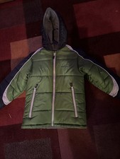 LONDON FOG Boys Puffer Jacket Fleece-Lined Brushed Microfiber Coat 10 12 Nwt Bl