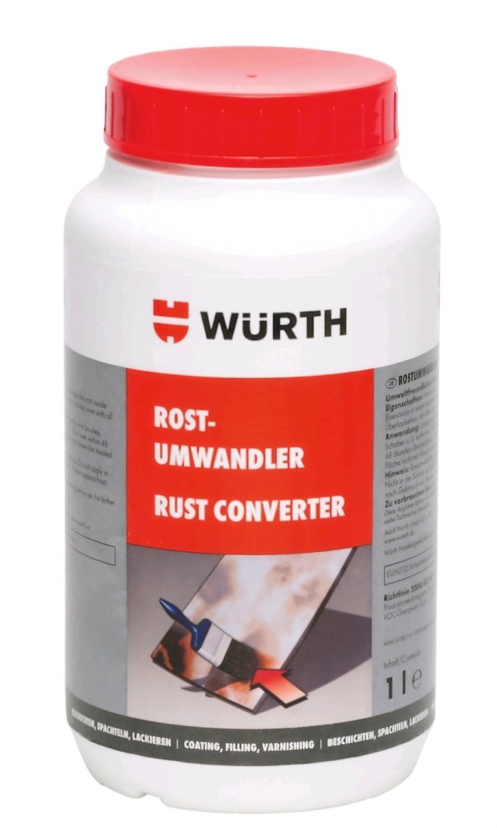 Wurth Rust Converter Litre (0893110) Metal Restoration,