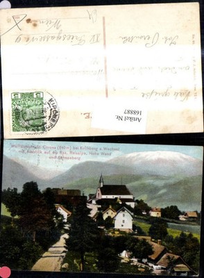 168887,St Corona b. Kirchberg a. Wechsel m. Ausblick a. d. Rax Reisalpe Hohe Wan
