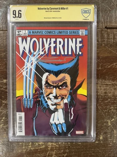 Wolverine Limited Series #1 Facsimile Graded 9.6 Signed Frank Miller