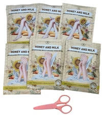 3 Hand Mask, 3 Foot Mask, Nourishing & Moisturizing, Honey and Milk
