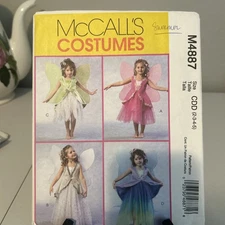 Girls Fairy Dress/Costume Pattern McCalls M4887