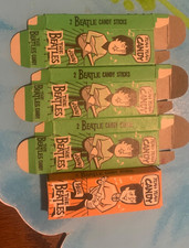 1964 THE BEATLES CANDY STICKS EMPTY BOXES WORLD CANDIES RARE ORIGINALS LOT 2