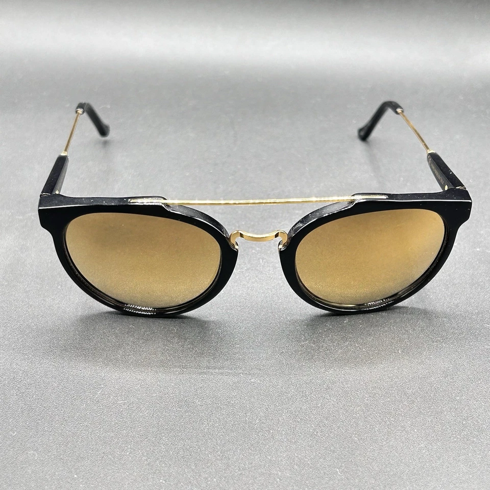 Очки солнцезащитные RetroSuperFuture MOJ черные и золотистые Италия дисплей 51-22-145 - Изображение 3 из 4