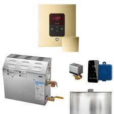 Mr Steam MS 5kW 5000W Steam Generator Pkg w/square iTempo Ctrl-Pol Brass