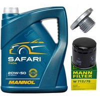 MotoröL Filter Set Mannol 20W-50 5 Liter + Schraube FüR Opel Vectra B Astra G