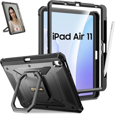 Rugged Case for iPad Air 11-inch M4/M3/M2 (2026/2025/2024) Rotating Stand Cover