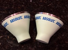 Absolut Vodka Set Bicchiere Martini Senza Stelo Metallo Verde Acciaio Inox Soft Touch