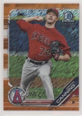 2019 Bowman Orange Shimmer Refractor 17/25 Griffin Canning #BCP-48 Rookie RC s3g