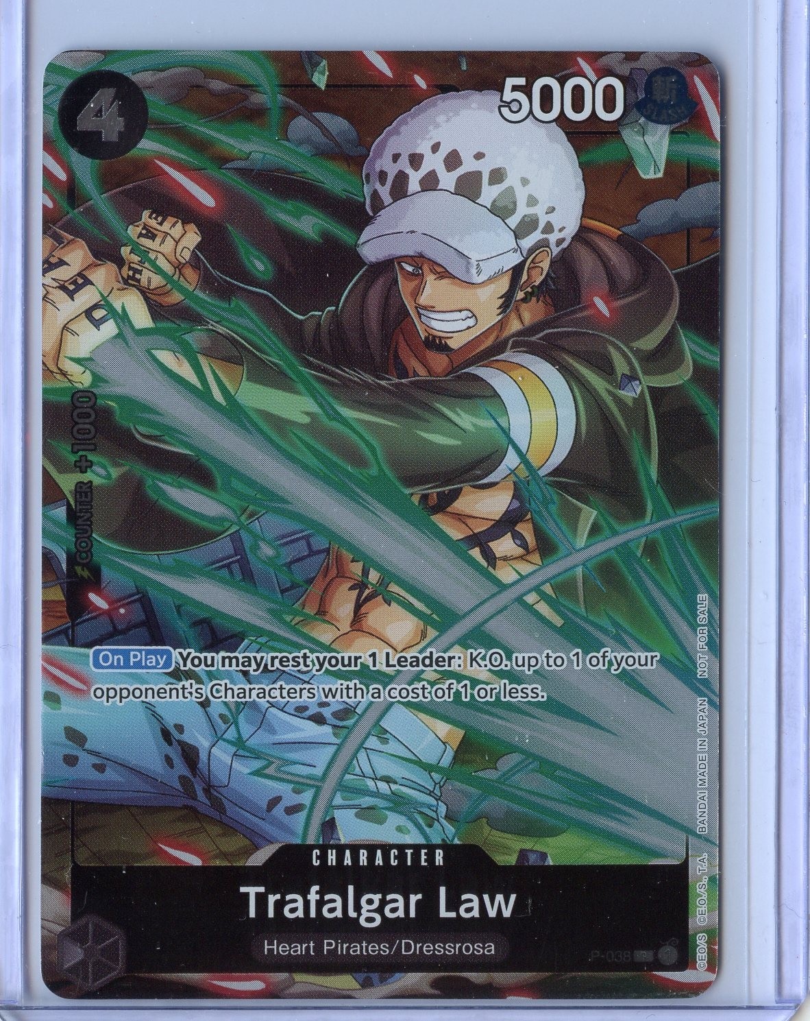 P-038 Trafalgar Law Promo - One Piece TCG Card Game - Event Pack Vol.4 English